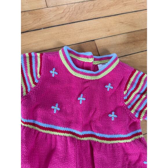 Hanna Andersson knit sweater dress youth colorful - Picture 3 of 5
